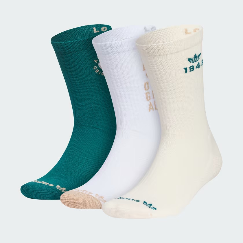 Adidas Originals trefoil Crew Socks 3 Pairs Unisex