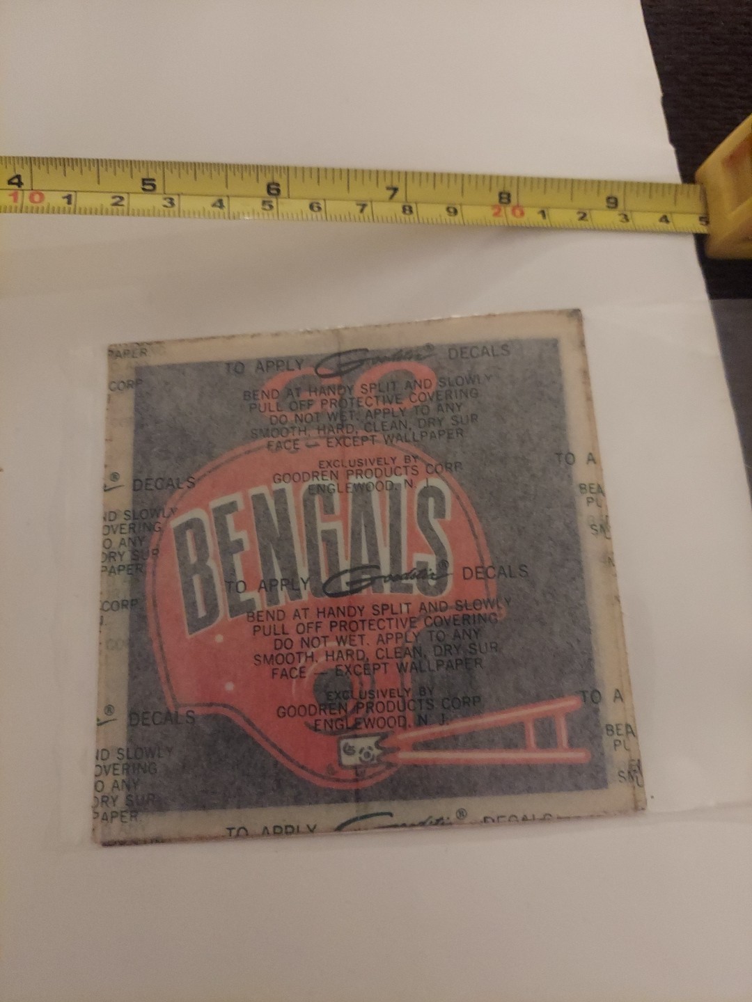 Vintage Cincinnati Bengals Sticker/ Decal