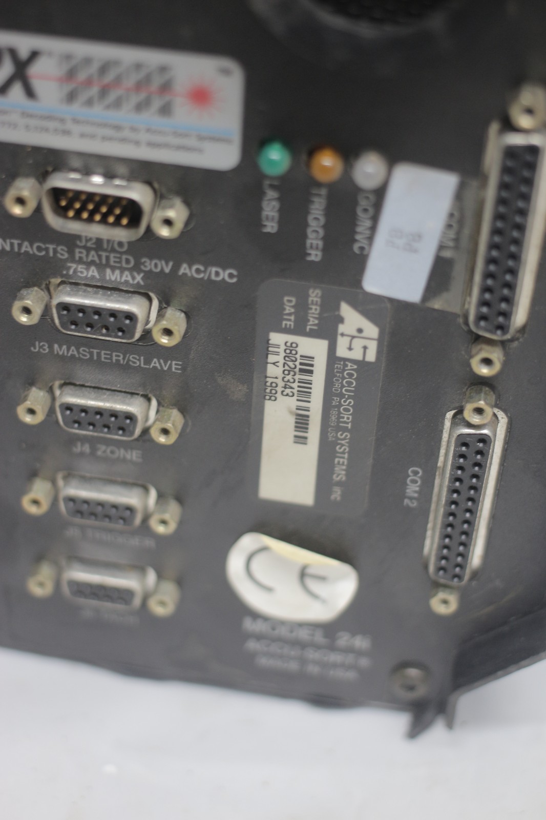 ACCU-SORT 24i LASER BAR CODE SCANNER