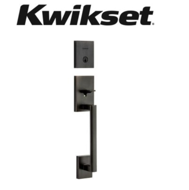 4 Pk Kwikset San Clemente 98180-004 Handleset Venetian Bronze SmartKey Microban