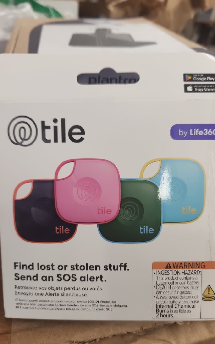 Open box Tile by Life360 Mate Bluetooth Tracker, Keys Finder and Item Locator