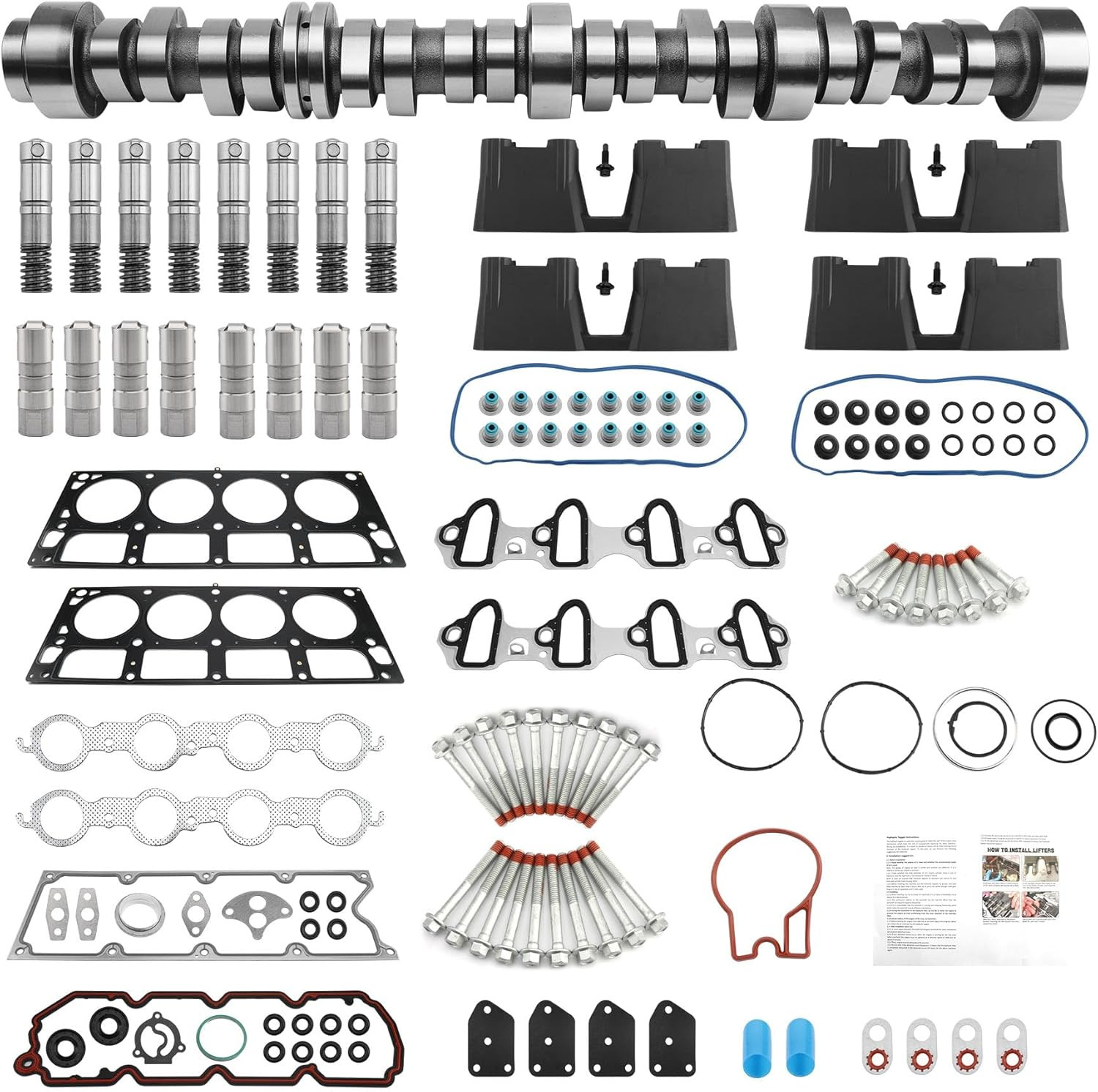 5.3L AFM DOD Camshaft Lifter Gasket Bolt Kit 2007-13 Chevy GMC V8 5328cc 325cid