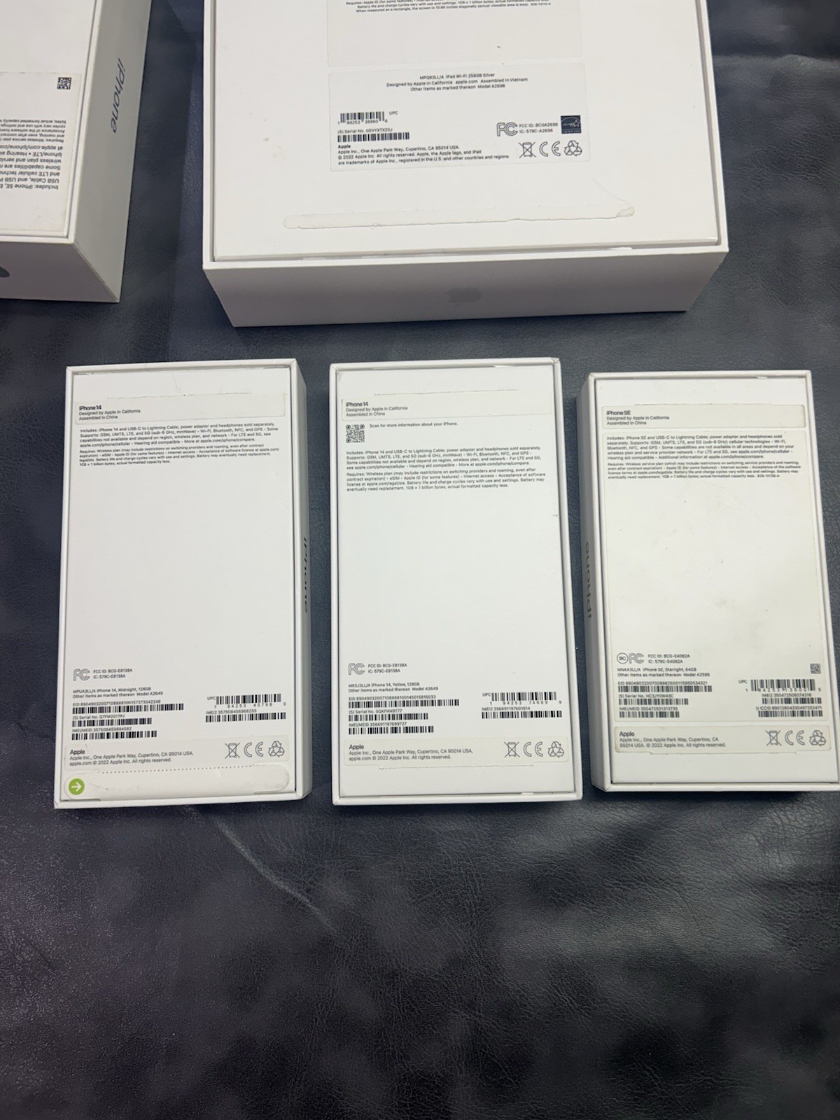 Apple iPhone iPad Boxes only Miscellaneous See Pics