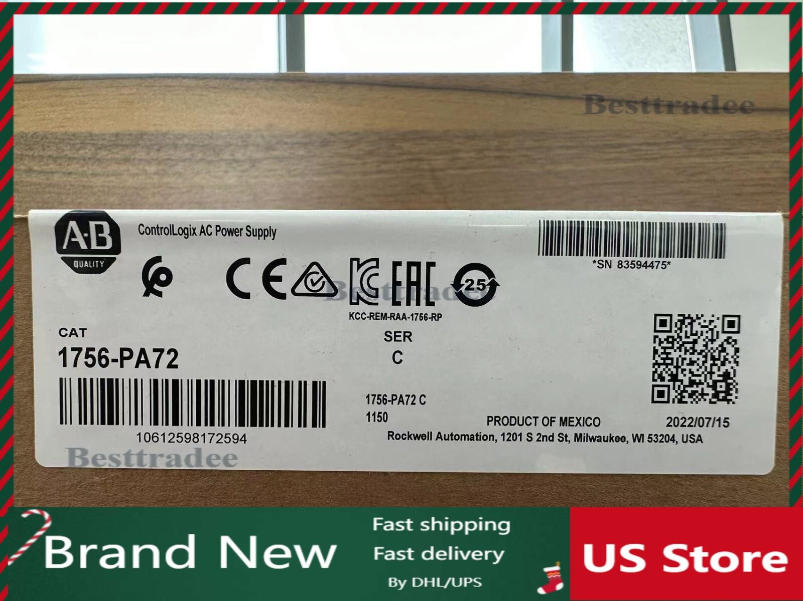 1756-PA72 Allen Bradley In BOX AC Power Supply Module New Sealed 1756PA72