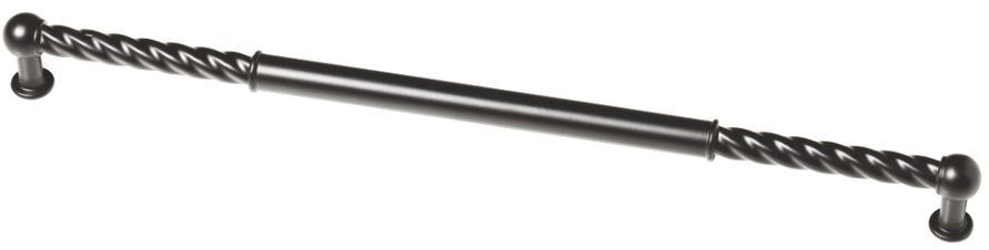 12" Sisal Bar Pull Flat Black