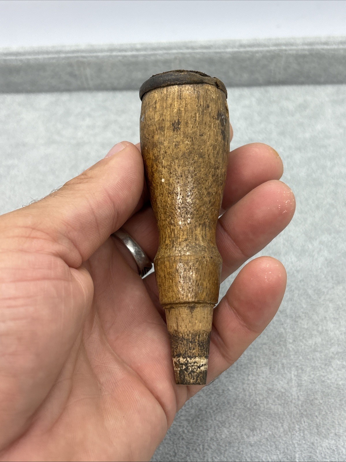 Socket Chisel Handle USA With Leather End , Fits 750 As Shown