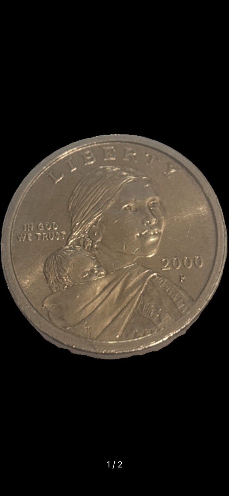 2000 Philadelphia Sacagawea Double die lips Liberty and United America dollar