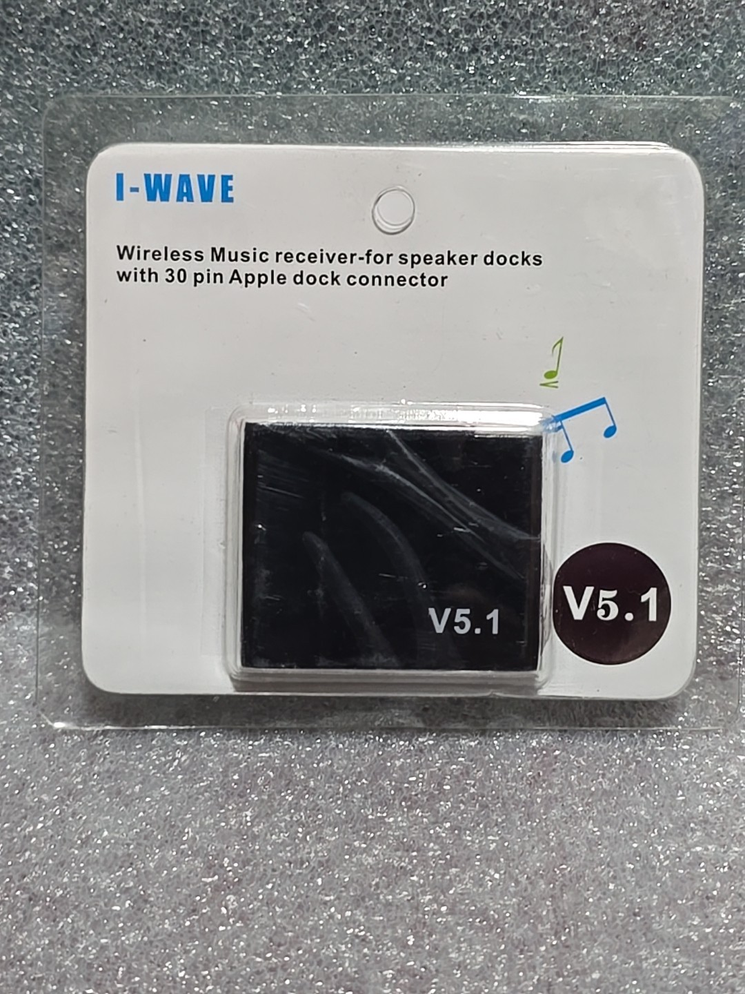 I-WAVE 30 Pin Bluetooth  Adapter For iPods and iPhones Wireless Music Receiver.