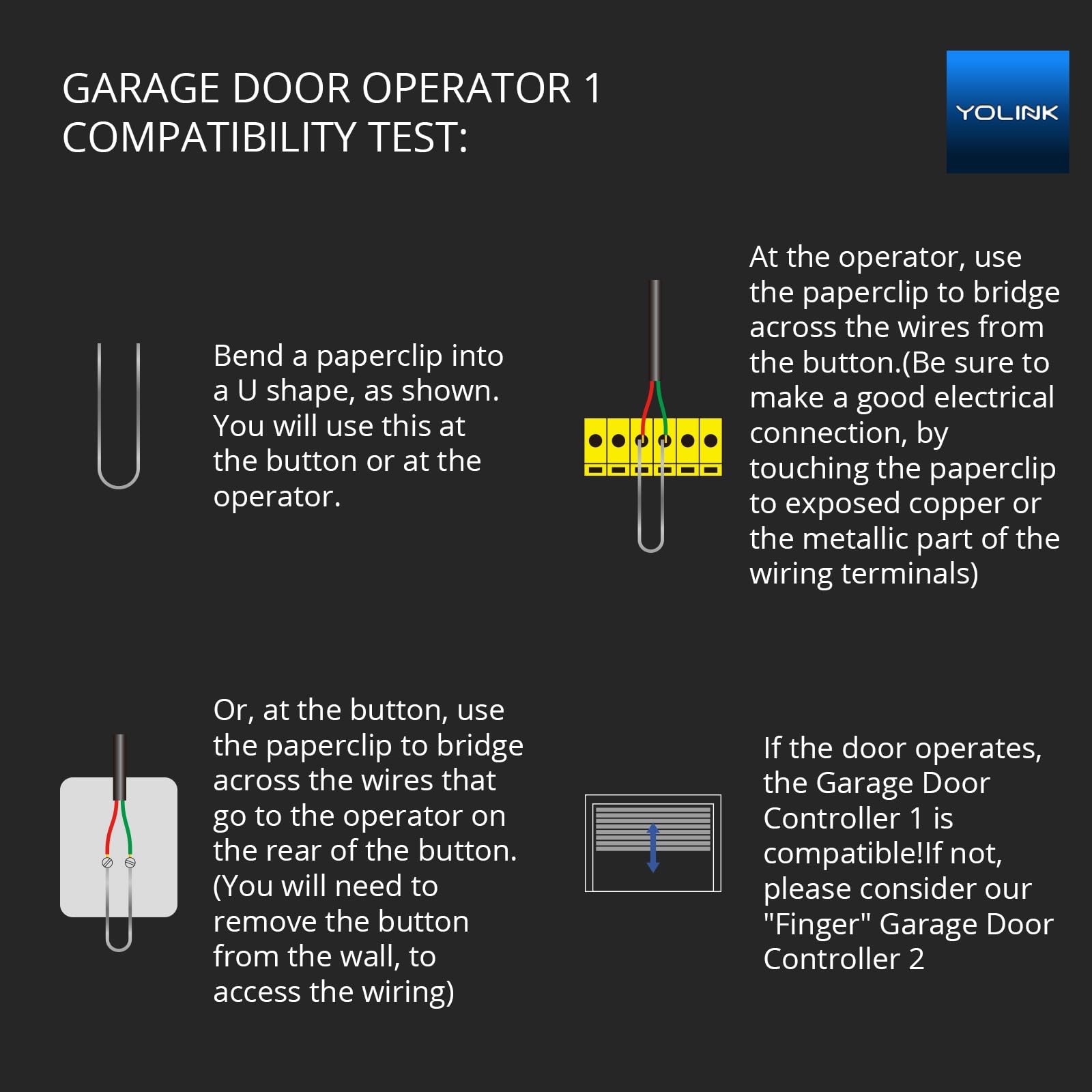 YoLink Garage Door Controller White