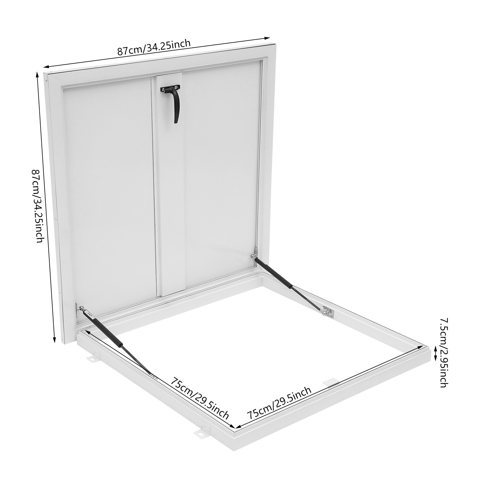 White Modern Aluminum Alloy Roof Hatch Roof Security Door Roof Access Hatch