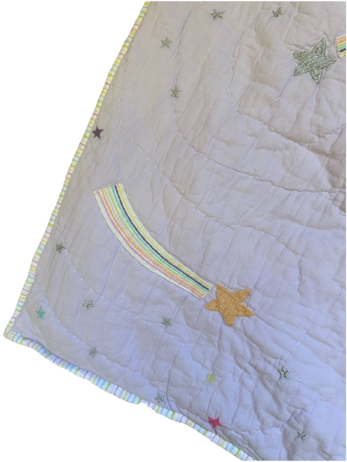 Pottery Barn Kids Multicolored Shooting Stars Pillowcase