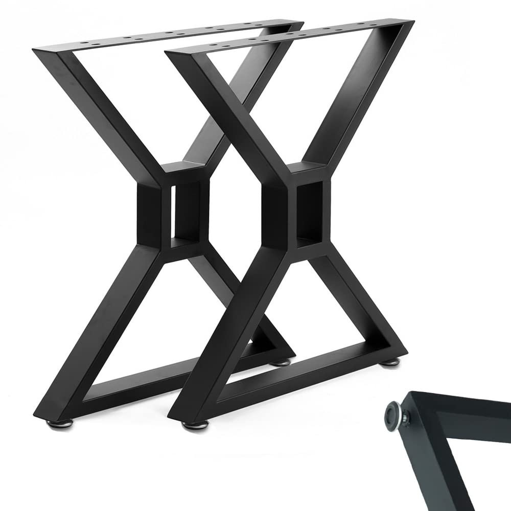 Metal Table Legs - Heavy Duty Desk & Furniture Legs, Modern Industrial Set of...