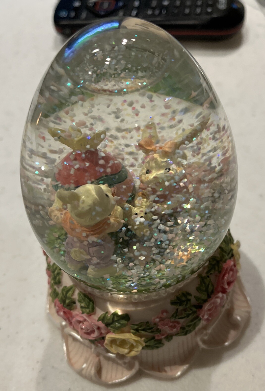 Heritage Mint Egg Shaped Musical Snow Globe