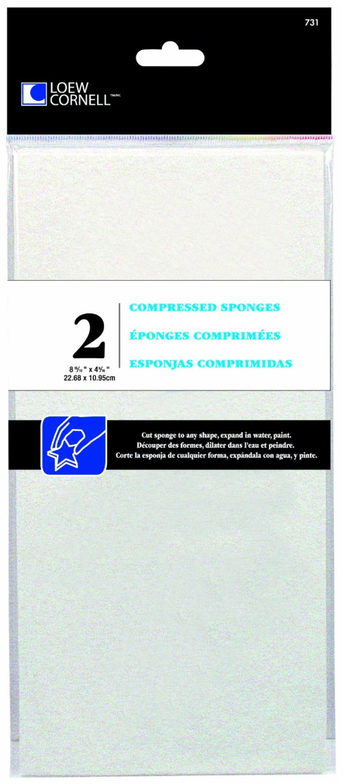 Loew Cornell Compressed Sponges Custom Shapes For Painting 731