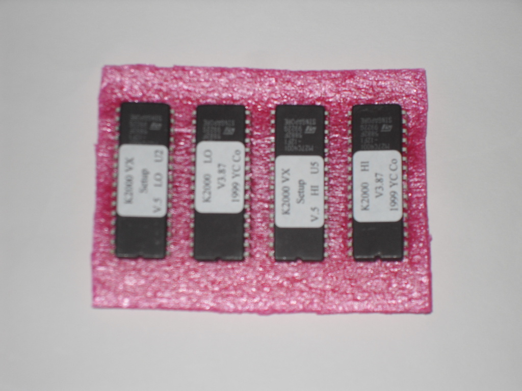 KURZWEIL K2000 K2000R OS 3.87 and K2VX Setup Eproms - Calvin
