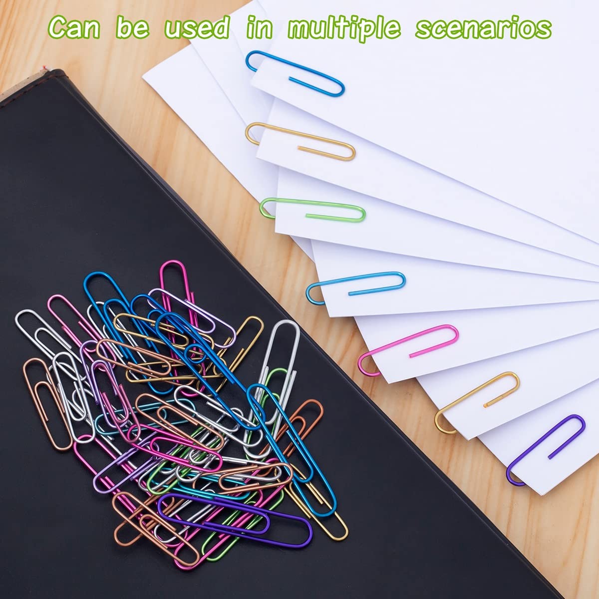 Jumbo Paper Clips,150pcs 2 Inch Large Clip, Assorted Large, Colored