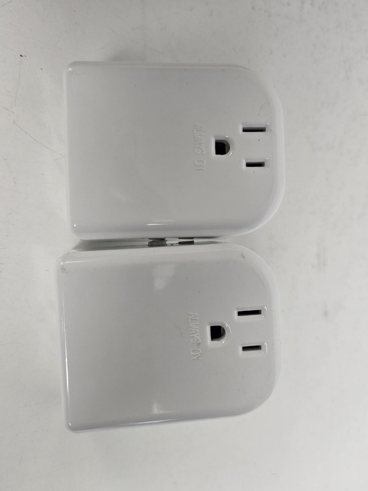 (2) Centralite ZigBee HA Lamp Module Smart Plug Type B 120V White Status LED
