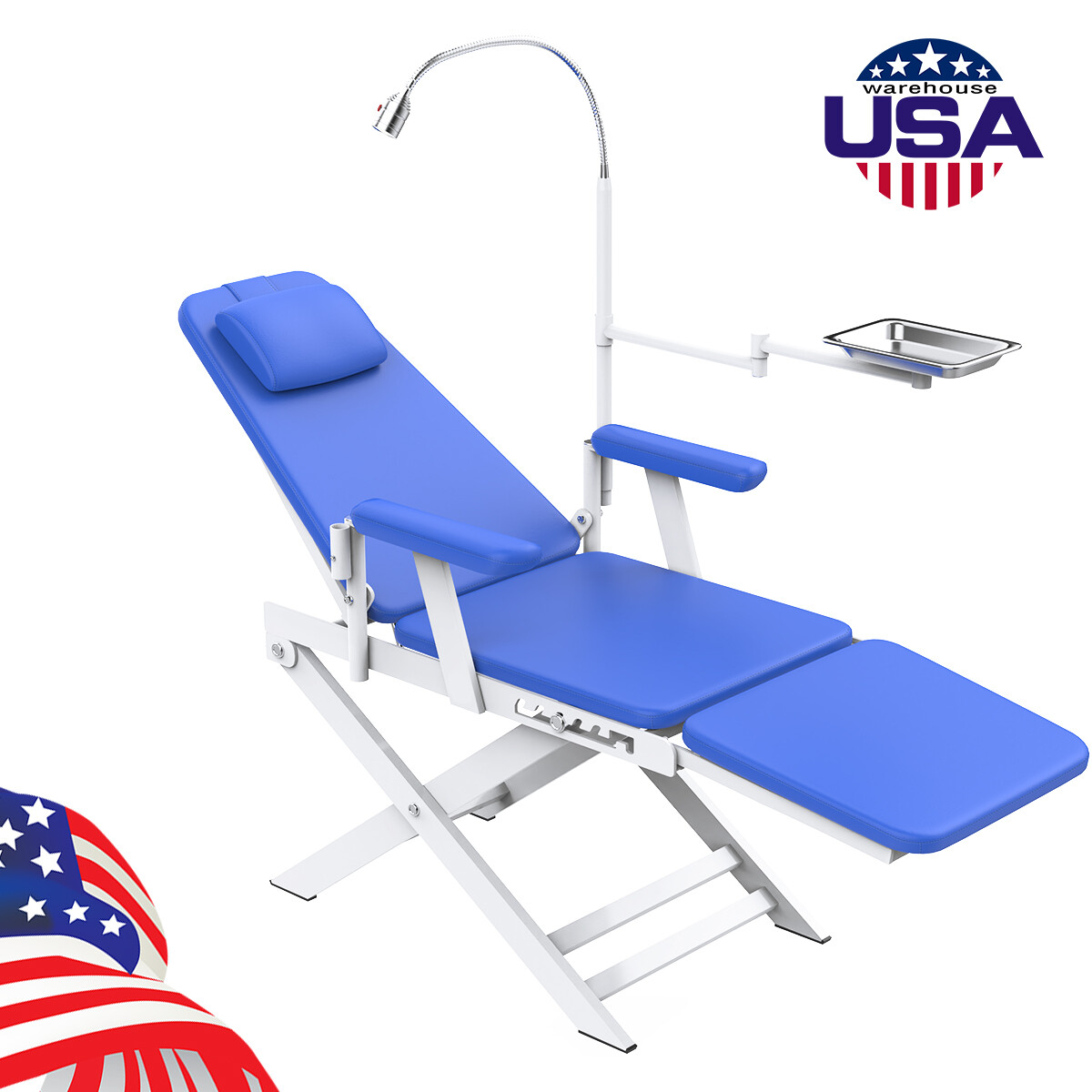Dental Unit Chair Hard Leather Computer Controlled /Folding Mobile Chair