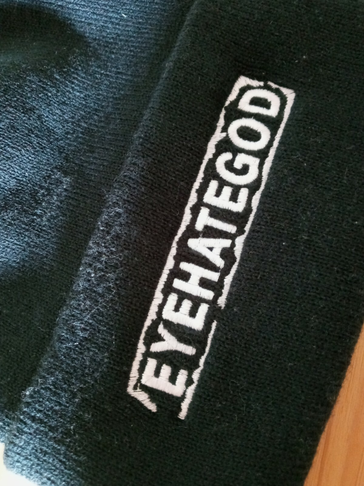 EYEHATEGOD Beanie One Size Embroidered logo Crust Metal Sludge Metal Rwake