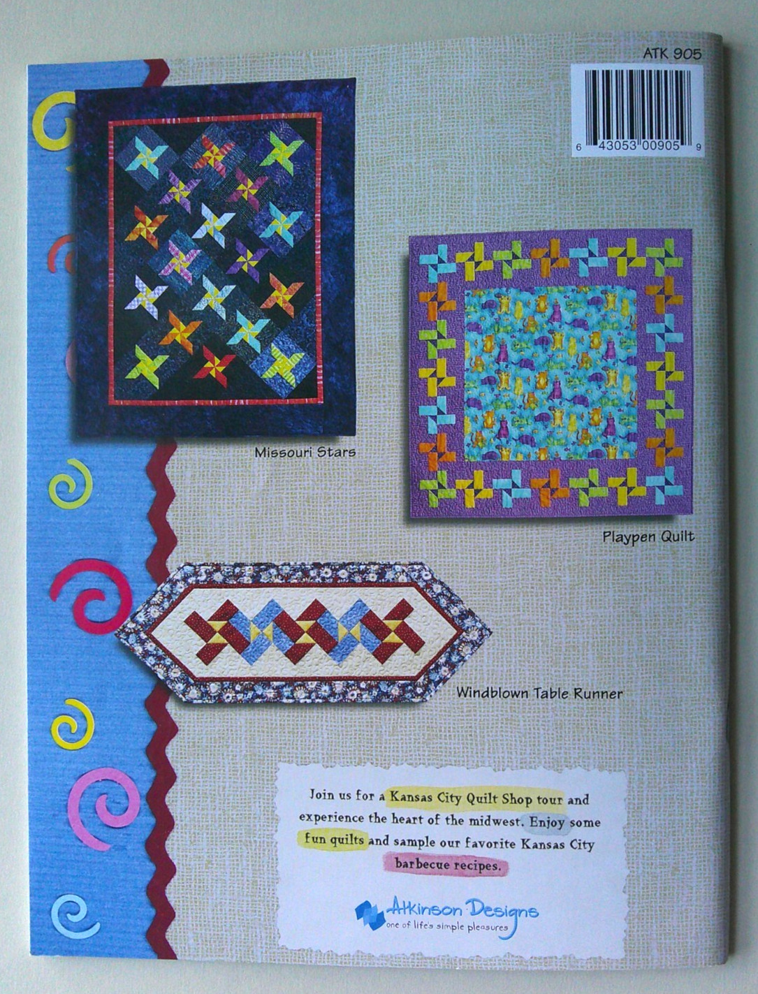 Kansas City Scrapbook quilt runners pattern booklet