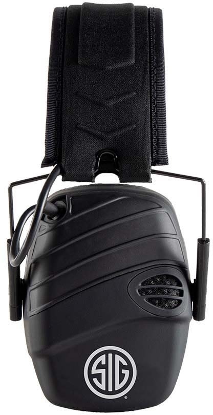 AXIL TRACKR Electronic Earmuffs, Sig Sauer, Black, Medium, TRACKR-BS