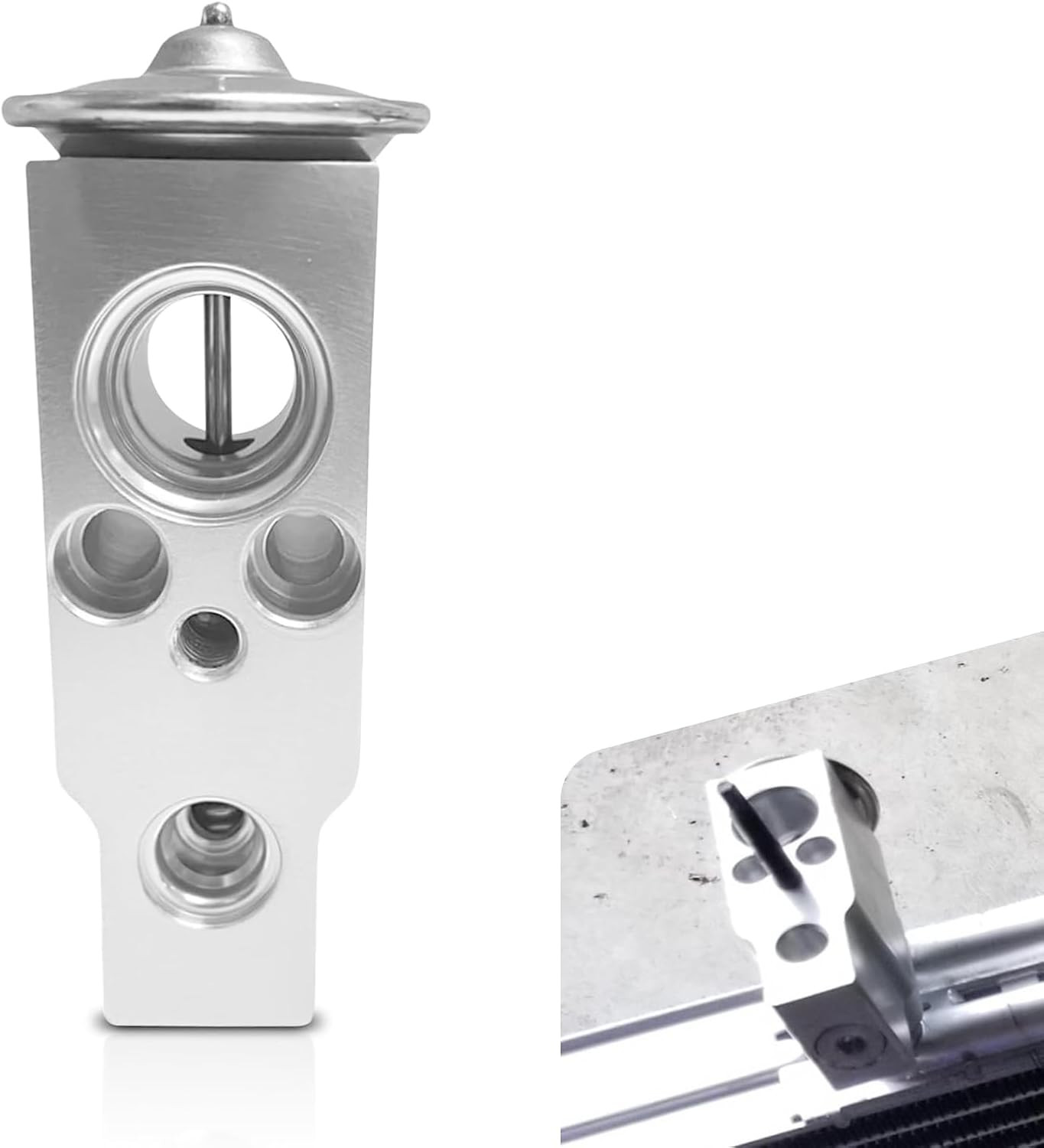 1 PC Automotive Air Conditioning Expansion Valve, Wear-resistant Rust-proof Meta