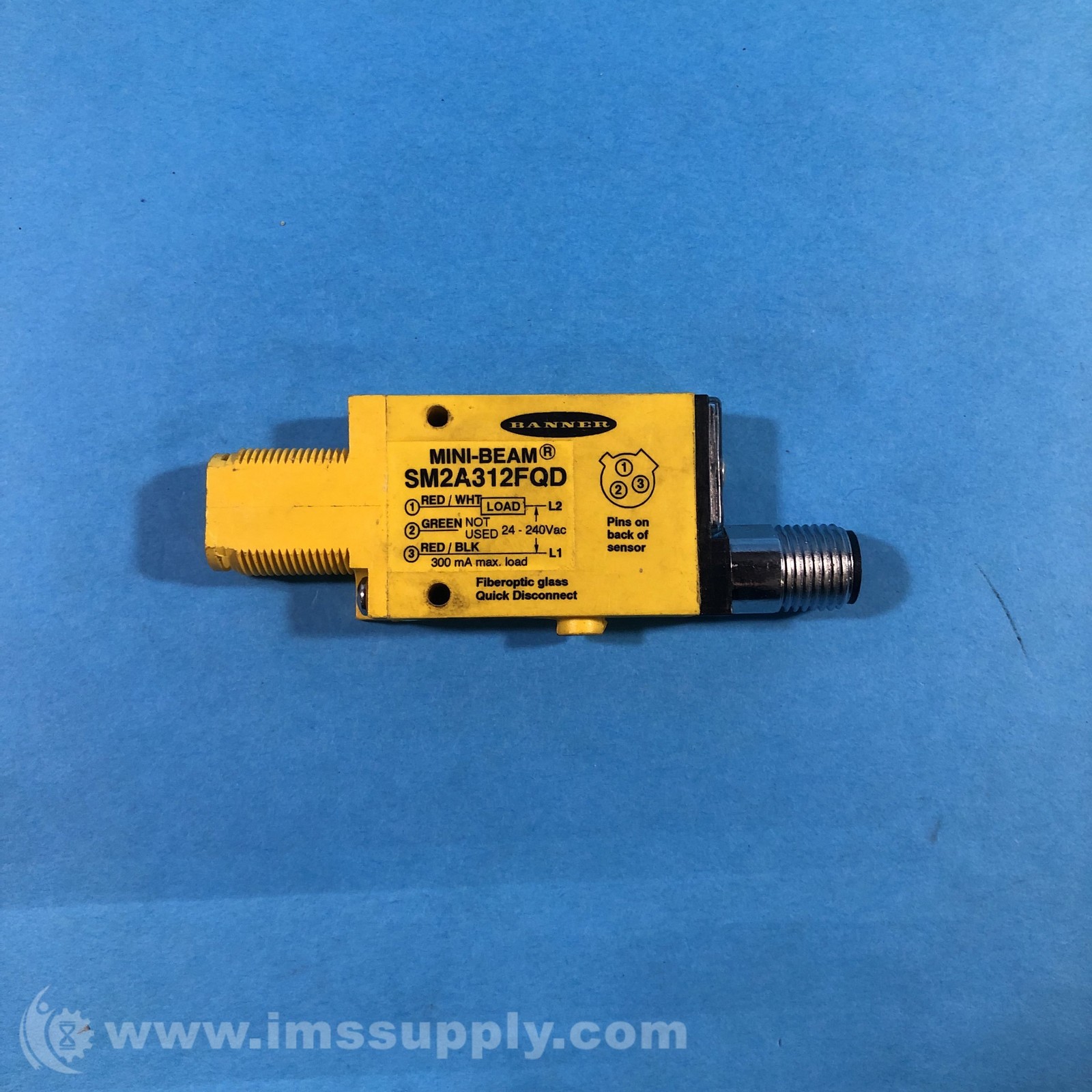 Banner SM2A312FQD Mini Beam AC Photoelectric Sensor FNIP
