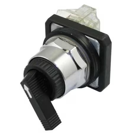 Dayton 30G308 Selectorswitch, Non-Illum, 2Pos, 30Mm, Black