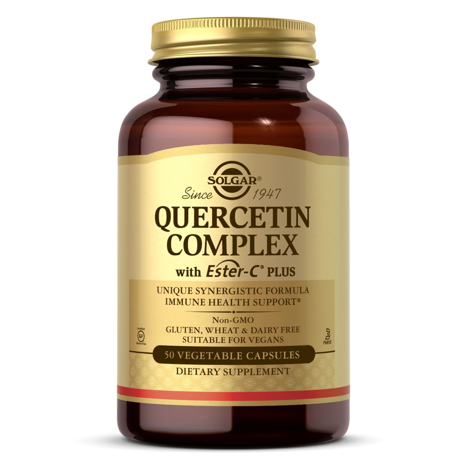 Solgar Quercetin Complex with Ester-C Plus 50 Vegetable Capsules, Immune Support
