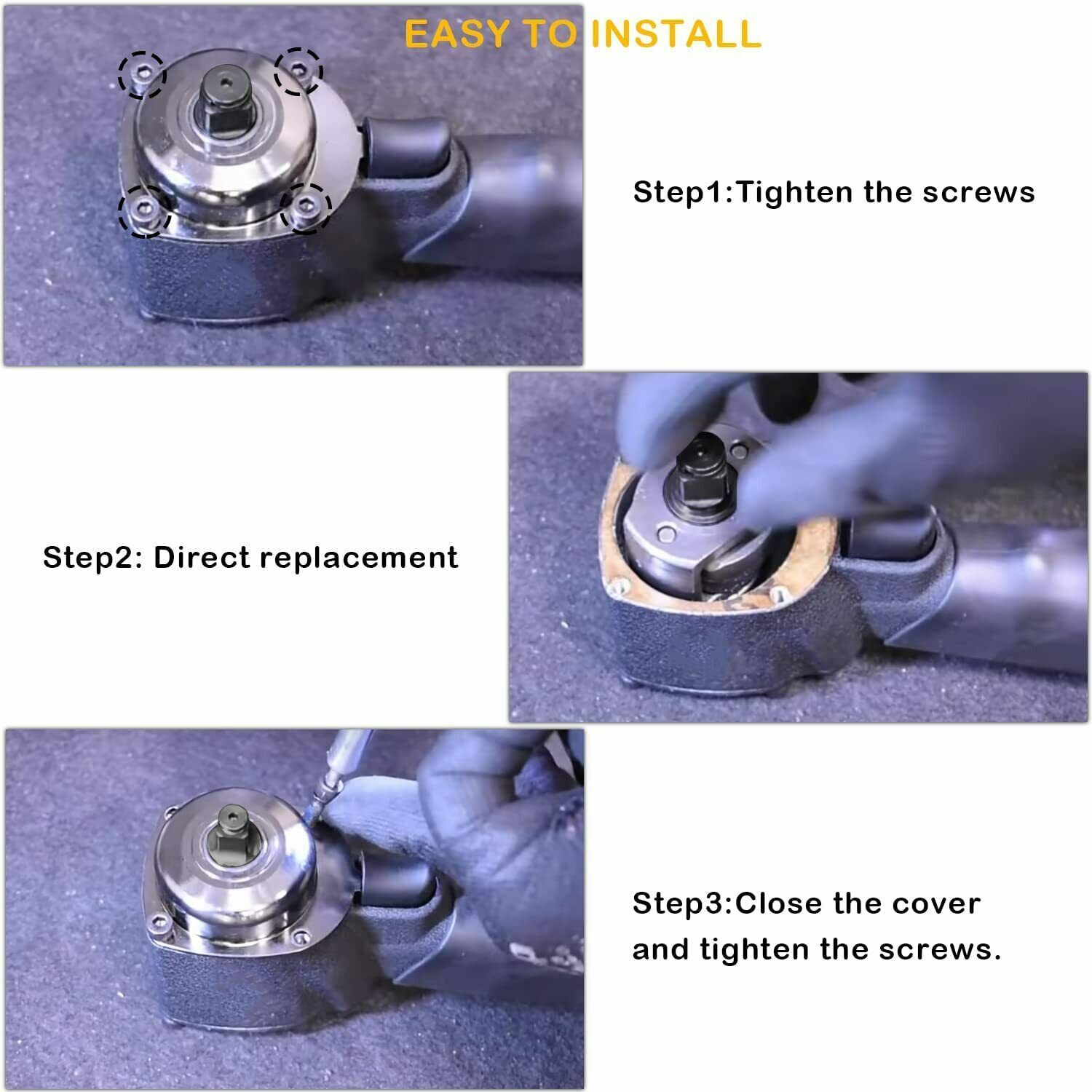 3/8" Impact Wrench Replacement Anvil IR2112 & IR2115 with O Ring and Retainer