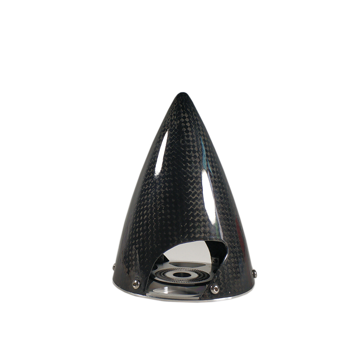 3/3.5/4/4.5/5/5.5/6 inch Top Quality Cone Carbon Fiber Spinner W/ CNC Back Plate