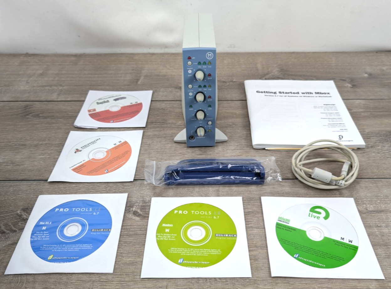 Digidesign M BOX Pro Tools Audio Interface With Software