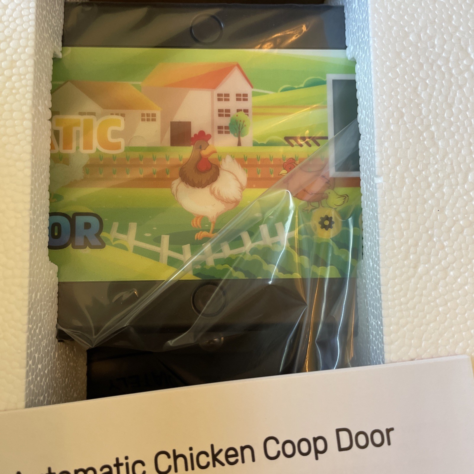 Automatic Chicken Coop Door Solar Powered with Timer, Light Sensor, Remote Co...