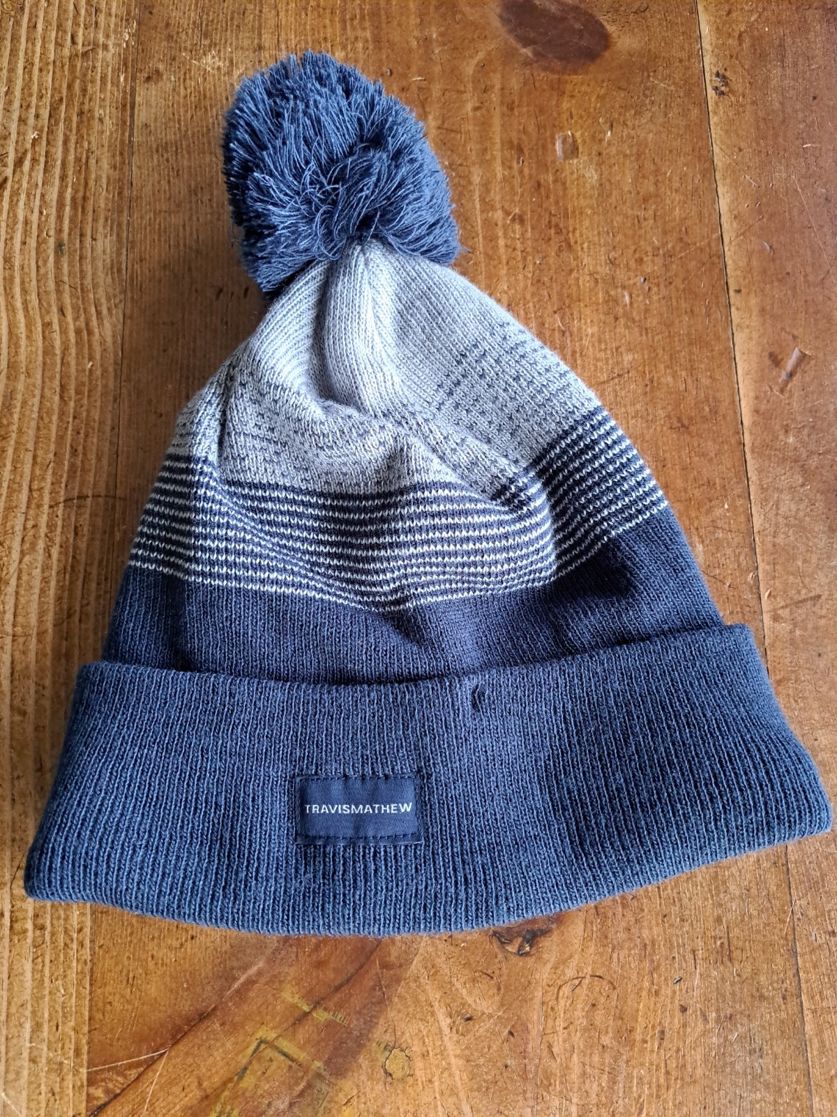 New Travis Mathews PGA Golf Beanie Blue/Gray OSFA See Photos