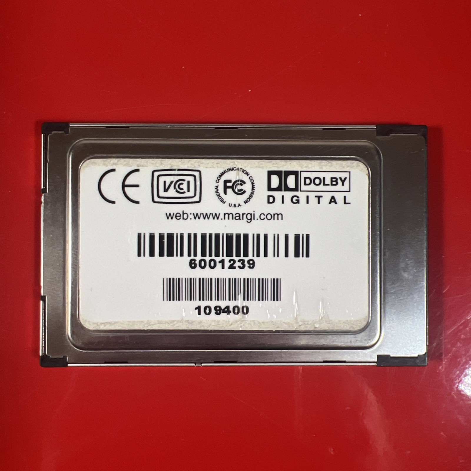 Margi DVD-to-Go PCMCIA MPEG-2 Decoder PC Card