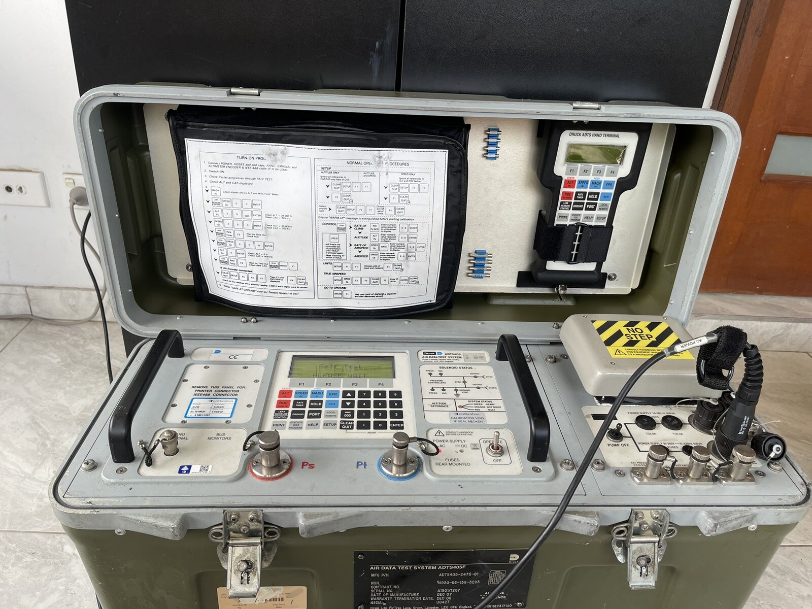 Druck ADTS405 Air Data Static Pitot Airspeed Altimeter Test System With Remote