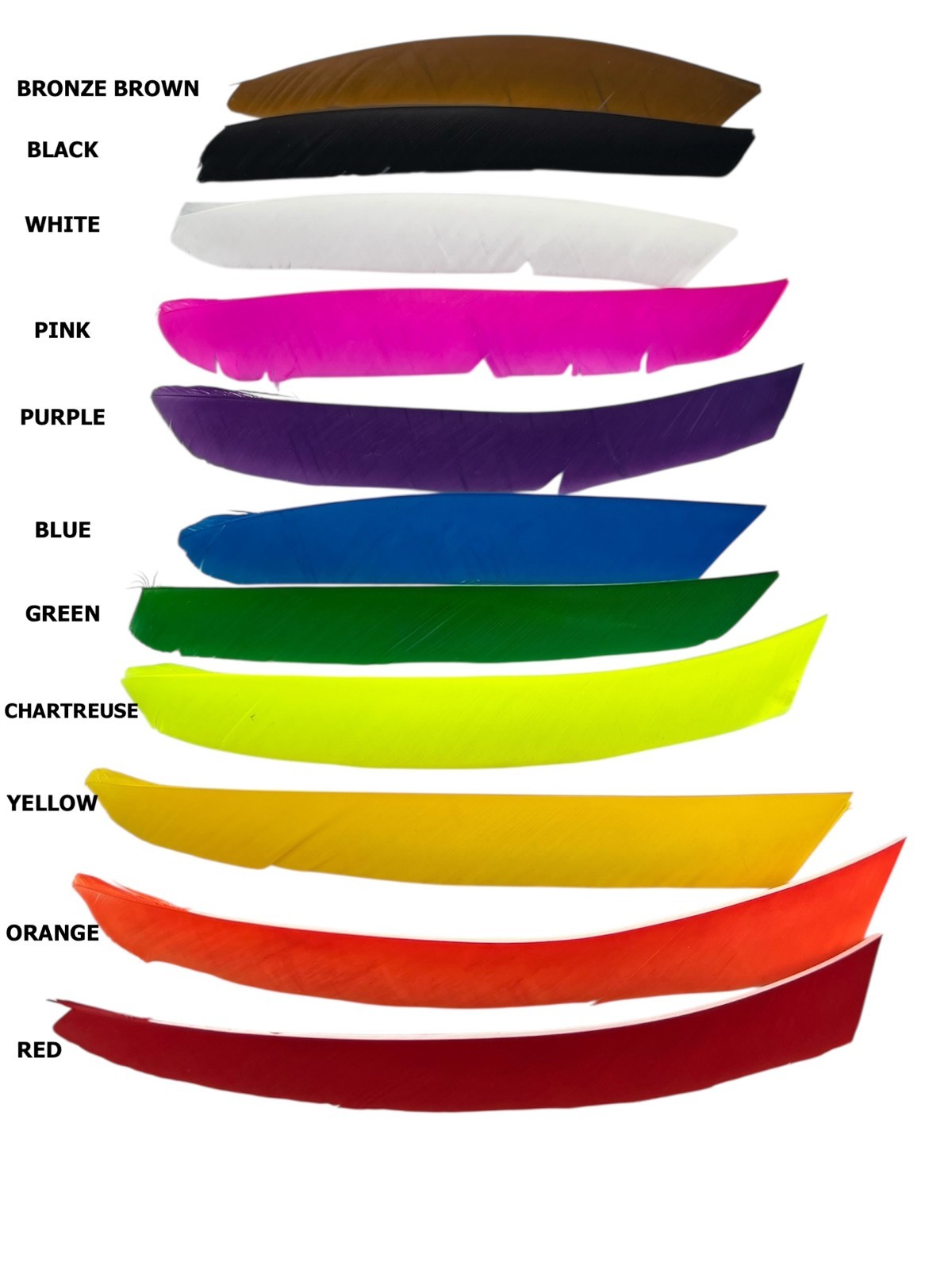 Trueflight Full Length Feathers Left or Right Wing - 1 Dozen