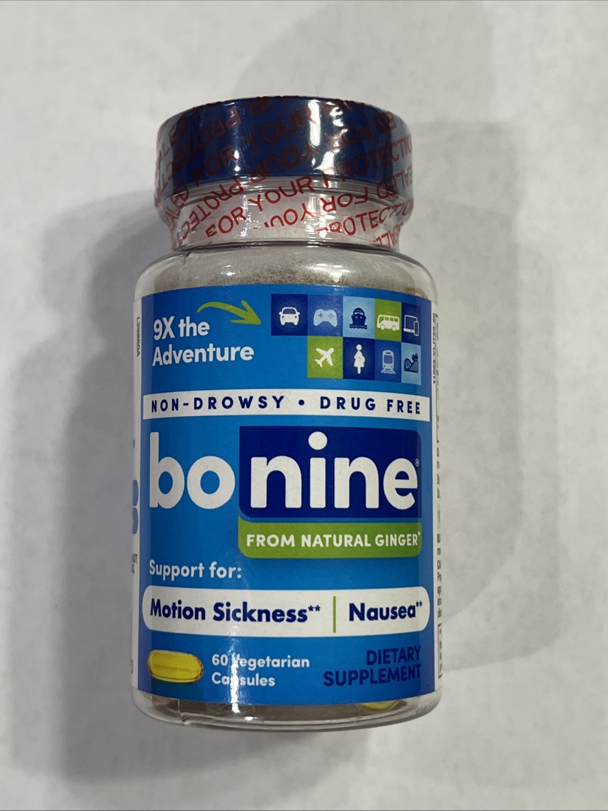 Bonine Non Drowsy Motion Sickness Capsules - 40mg - 60 Count - Ex: 6/26