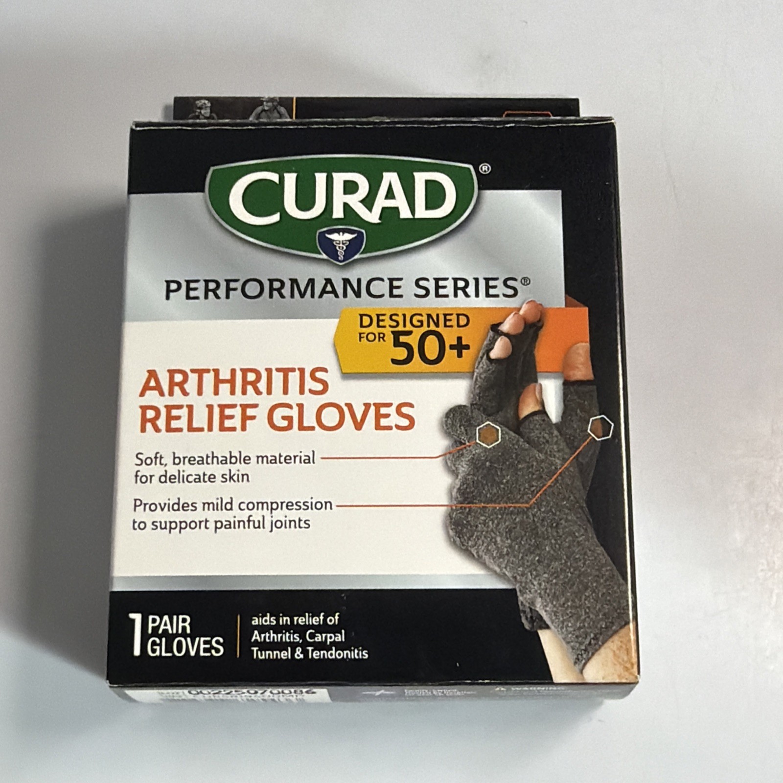 Curad Performance Series 50+ Arthritis Reilef Gloves Medium New Sealed