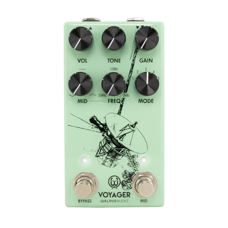 Walrus Audio Voyager MKII Preamp/Overdrive Effects Pedal, Seafoam