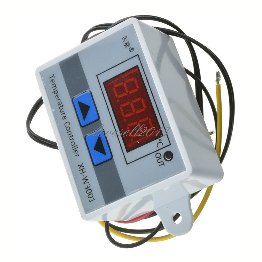 NEW 12V LED Temperature Controller 10A Thermostat Control Switch Probe NTC10K