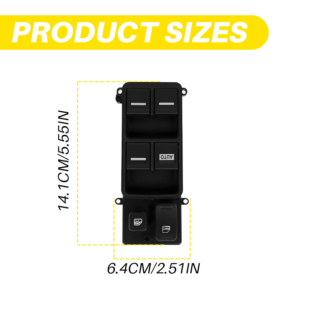 For 2005-2010 Honda Odyssey Driver Power Master Window Control Door Lock Switch