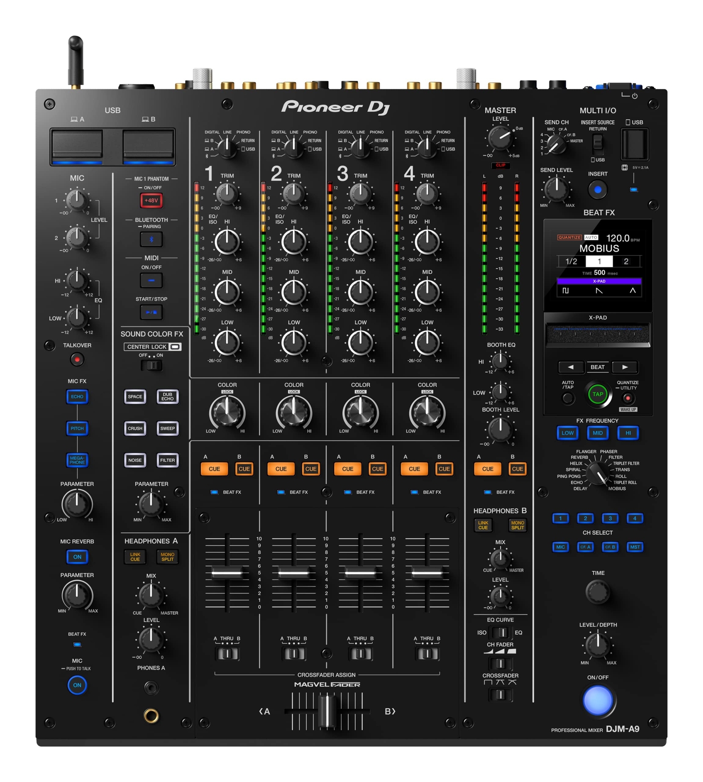 Pioneer DJ DJM-A9 4-channel professional DJ mixer New