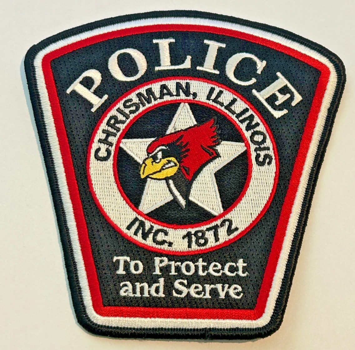 Chrisman Illinois Police Patch Unused