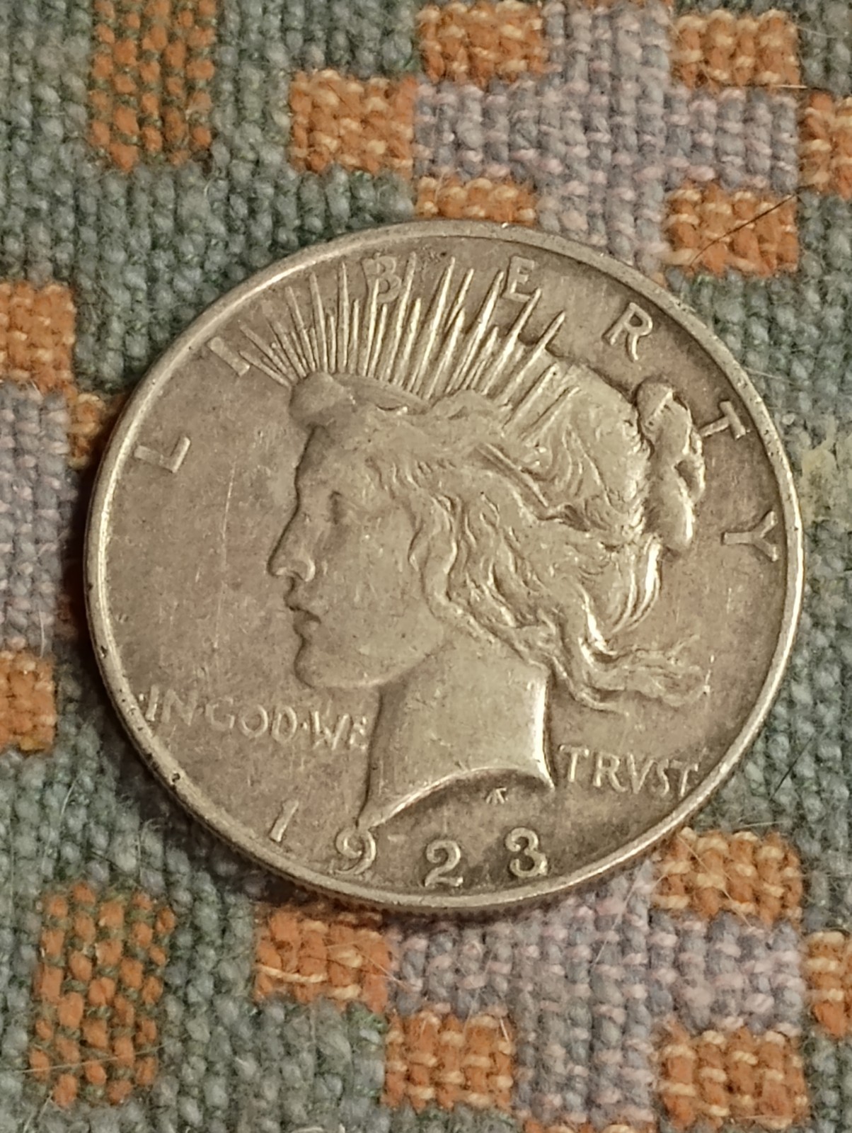 1923 D Peace Dollar-90% Silver