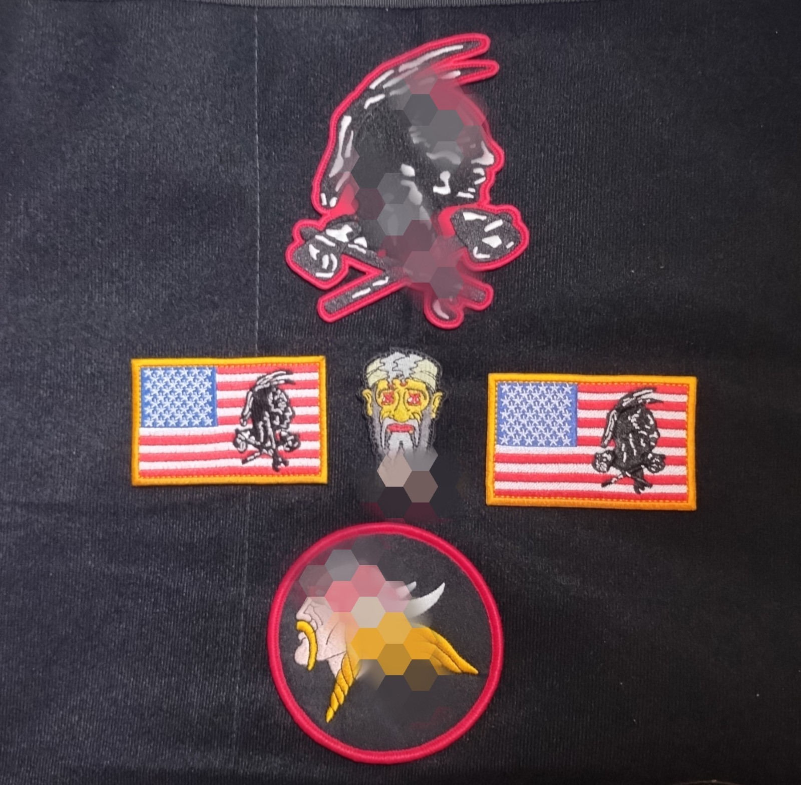 NSWDG DevGru Red SQN 5 Patch Set - Medium And Very Large.
