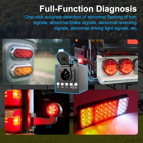 with2V0Ah Battery, Wireless Remote Control 1 Portable Trailer Light Tester Box