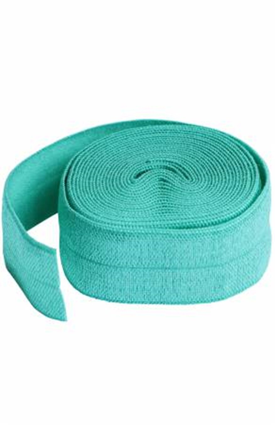 ELASTIC FOLD-OVER 3/4 IN. X 2 YD TURQUOISE By annie Sewing Trim