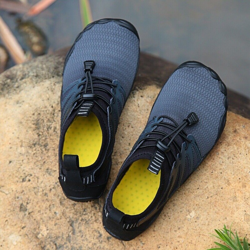 Men's Water Shoes Sports Beach Barefoot Rubber Quick Dry Aqua Sock Slip on Shoes