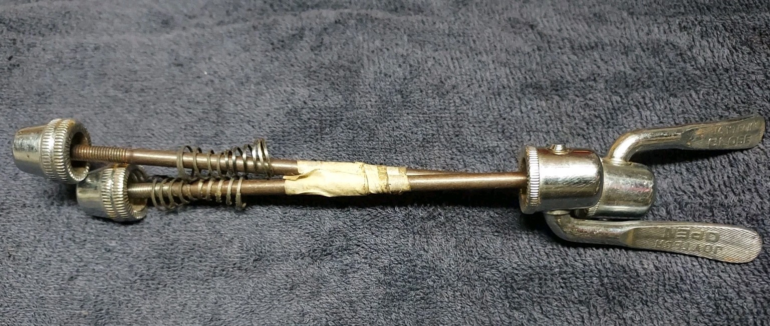 Vintage Joytech Skewers Chrome 100mm / 135mm Matched Pair - VGC